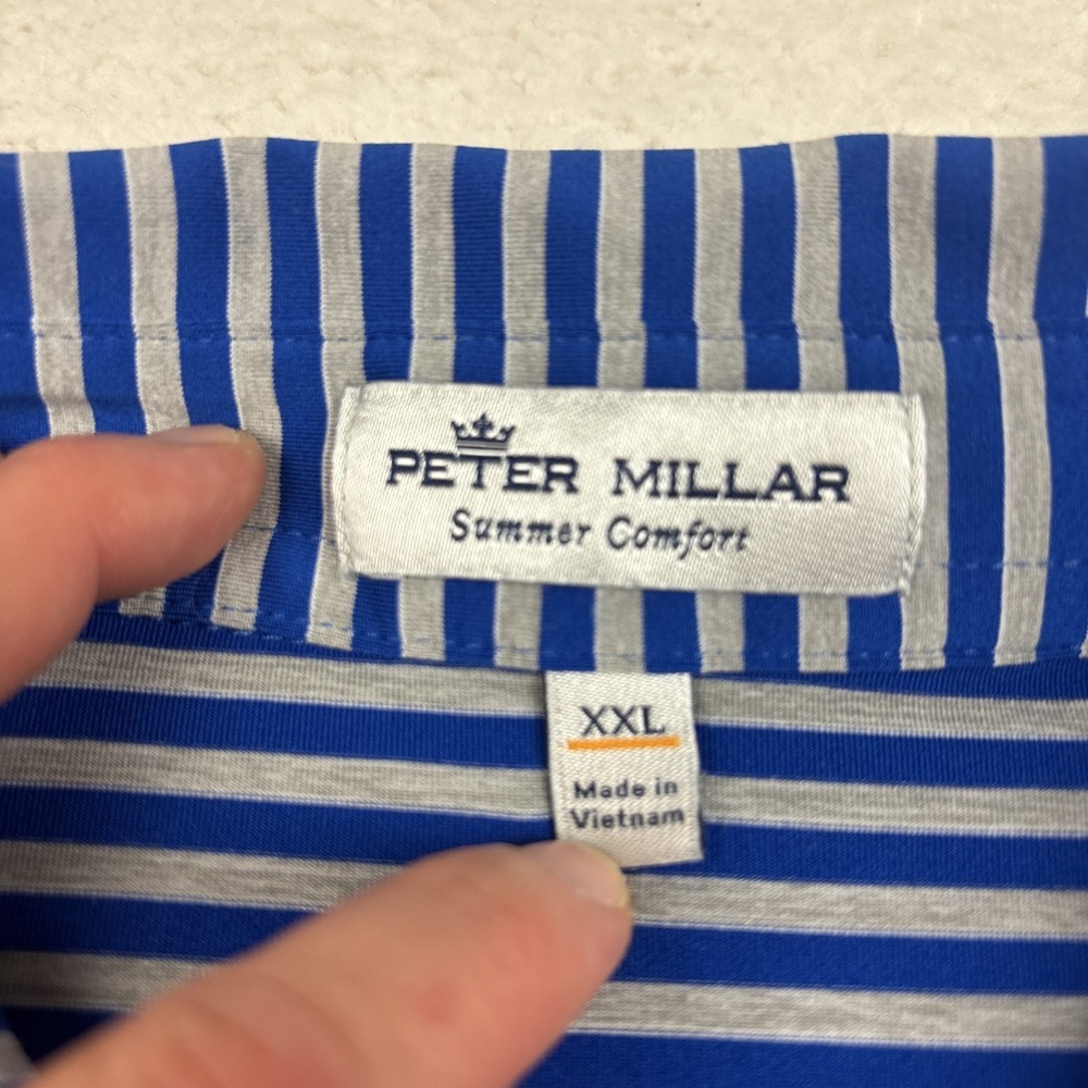 FLORIDA GATORS x PETER MILLAR Men Polo Shirt 2XL Summer Comfort Golf Performance - Picture 3 of 13